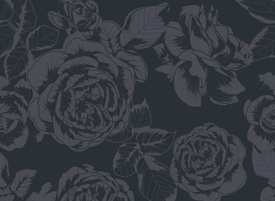 Dark Blue on Gray Roses by Petroula Tsipitori Seamless Repeat Royalty ...