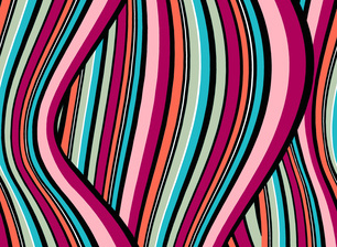 Wavy Vertical Stripes by Veneta Danailova Seamless Repeat Royalty-Free ...